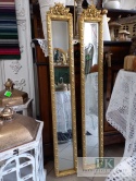 LUSTRO PIONOWE RÓŻA 122 CM W ZŁOTEJ RAMIE