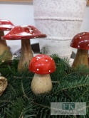 drewniana FIGURA GRZYB MUCHOMOR 9 CM