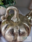 drewniana FIGURKA DYNIA 14,5 cm złoto