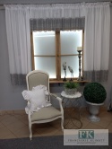 KOMPLET OKIENNY Z GIPIURĄ 280/ 50 LAMBREKIN +BOKI 140/160