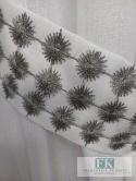 KOMPLET OKIENNY Z GIPIURĄ 280/ 50 LAMBREKIN +BOKI 140/160