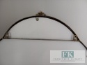 WIELKIE LUSTRO OKNO 155 CM W METALOWEJ RAMIE , STARE ZŁOTO ANTYCZNE