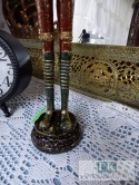 ZEGAR AŻ 51 CM FIGURA DZIADEK DO ORZECHÓW Z ZEGAREM