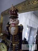 ZEGAR AŻ 51 CM FIGURA DZIADEK DO ORZECHÓW Z ZEGAREM