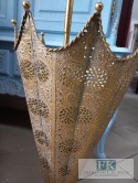 METALOWY PARASOLNIK AŻUROWY 75,5 cm ZŁOTY