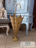 METALOWY PARASOLNIK AŻUROWY 75,5 cm ZŁOTY