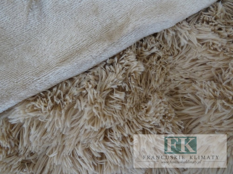 KŁ. KOC FUTRZAK BEŻOWY 200X220 CM NARZUTA SHABBY , PROWANSJA , VINTAGE KŁ. KOC FUTRZAK BEŻOWY 200X220 CM NARZUTA SHABBY , PROWANSJA , VINTAGE