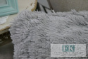 POSZEWKA DEKORACYJNA FUTRZAK SZARY 40X40 SHABBY , PROWANSJA , VINTAGE