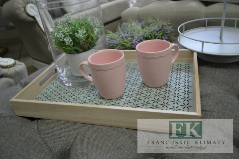 TACA DEKORACYJNA 40 CM PASTEL ZIELEŃ PROWANSJA SHABBY CHIC FRANCJA VINTAGE TACA DEKORACYJNA 40 CM PASTEL ZIELEŃ PROWANSJA SHABBY CHIC FRANCJA VINTAGE