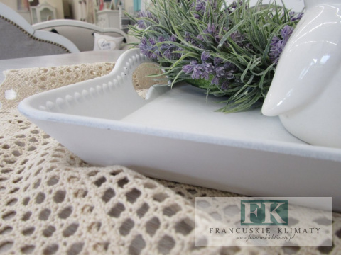 KŁ. TACA DEKORACYJNA HOME SWEET BIAŁA 51 CM SHABBY CHIC VINTAGE PROWANSJA KŁ. TACA DEKORACYJNA HOME SWEET BIAŁA 51 CM SHABBY CHIC VINTAGE PROWANSJA