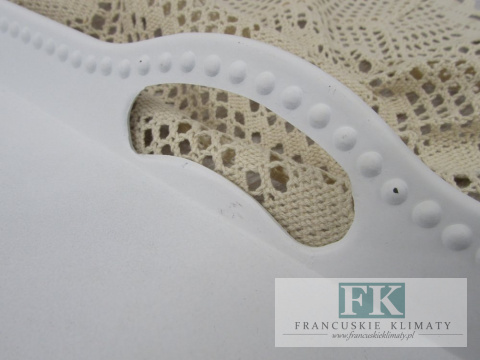 KŁ. TACA DEKORACYJNA HOME SWEET BIAŁA 51 CM SHABBY CHIC VINTAGE PROWANSJA KŁ. TACA DEKORACYJNA HOME SWEET BIAŁA 51 CM SHABBY CHIC VINTAGE PROWANSJA