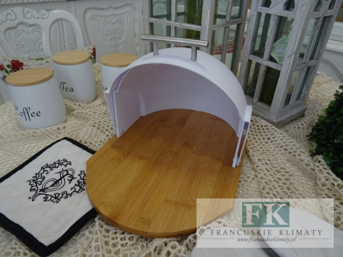 KŁ. CHLEBAK ATOM BIAŁY SHABBY CHIC VINTAGE PROWANSJA KŁ. CHLEBAK ATOM BIAŁY SHABBY CHIC VINTAGE PROWANSJA