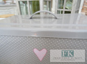 CHLEBAK SZARY SERCE SHABBY CHIC VINTAGE PROWANSJA CHLEBAK SZARY SERCE SHABBY CHIC VINTAGE PROWANSJA