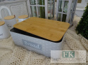 KŁ. CHLEBAK KING SZARY SHABBY CHIC VINTAGE PROWANSJA KŁ. CHLEBAK KING SZARY SHABBY CHIC VINTAGE PROWANSJA