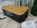 KŁ. CHLEBAK KING Hoof CZARNY SHABBY CHIC VINTAGE PROWANSJA