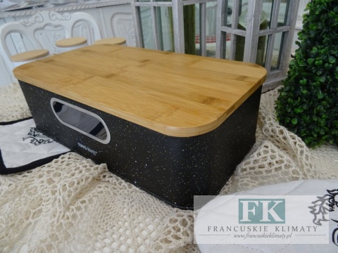 KŁ. CHLEBAK KING Hoof CZARNY SHABBY CHIC VINTAGE PROWANSJA