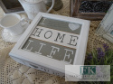 KŁ. HERBACIARKA PUDEŁKO NA HERBATĘ I LOVE TEA 24X24 shabby , prowansja , vintage KŁ. HERBACIARKA PUDEŁKO NA HERBATĘ I LOVE TEA 24X24 shabby , prowansja , vintage