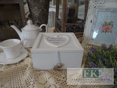 KŁ. PUDEŁKO MAISON D'AUTREFOIS 20X20 cm shabby , prowansja , vintage