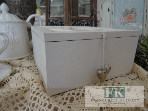 KŁ. PUDEŁKO MAISON D'AUTREFOIS 20X20 cm shabby , prowansja , vintage