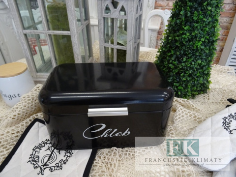 KŁ. CHLEBAK VADOR CZARNY SHABBY CHIC VINTAGE PROWANSJA