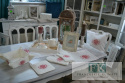 BIEŻNIK SERWETKA Z KOLEKCJI CZERWONE SERCE 50x100 PROWANSJA SHABBY CHIC VINTAGE LOFT