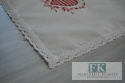 BIEŻNIK SERWETKA Z KOLEKCJI CZERWONE SERCE 60x120 PROWANSJA SHABBY CHIC VINTAGE LOFT
