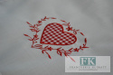 BIEŻNIK SERWETKA Z KOLEKCJI CZERWONE SERCE 60x120 PROWANSJA SHABBY CHIC VINTAGE LOFT