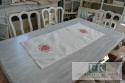 BIEŻNIK SERWETKA Z KOLEKCJI CZERWONE SERCE 60x120 PROWANSJA SHABBY CHIC VINTAGE LOFT
