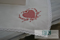 BIEŻNIK SERWETKA Z KOLEKCJI CZERWONE SERCE 85X85 PROWANSJA SHABBY CHIC VINTAGE LOFT