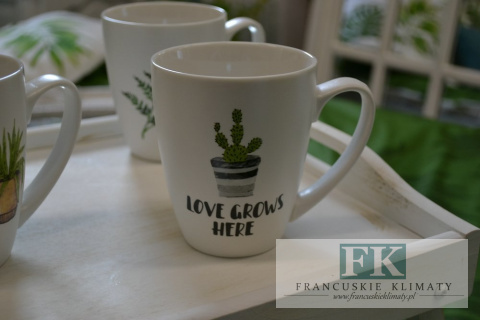 KUBEK KAKTUS 400 ML KOLEKCJA DŻUNGLA LOVE GROWN HERE KUBEK KAKTUS 400 ML KOLEKCJA DŻUNGLA LOVE GROWN HERE