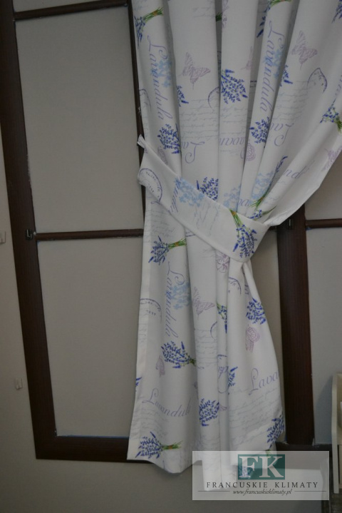 KPL LAWENDA , LAMBREKIN + 2 BOKI BATYST GIPIURA SHABBY CHIC PROWANSJA