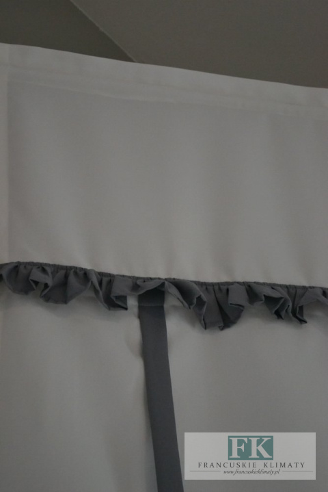 ROLETKA, EKRAN , PANEL SZARFA FALBANKA SZARA szer 100 cm