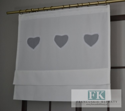 ROLETKA, EKRAN , PANEL SERCA PROWANSJA , SHABBY, SZER 100 cm wys 90 cm