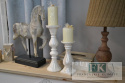 ŚWIECZNIK CERAMICZNY PERŁOWY 33CM SHABBY ŚWIECZNIK CERAMICZNY PERŁOWY 33CM SHABBY