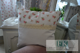 POSZEWKA RÓŻE 40X40 STYL ANGIELSKI PROWANSALSKI SHABBY CHIC VINTAGE RETRO