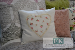 POSZEWKA RÓŻE 40X40 STYL ANGIELSKI PROWANSALSKI SHABBY CHIC VITAGE RETRO