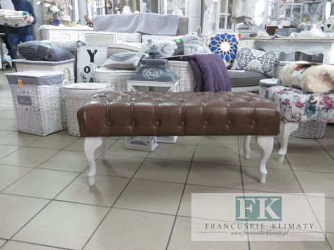 PUFA PUF SIEDZISKO 104cm FRANCJA , PROWANSJA shabby PUFA PUF SIEDZISKO 104cm FRANCJA , PROWANSJA shabby