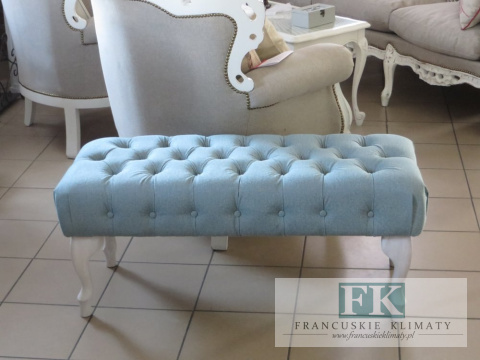 SIEDZISKO - ŁAWECZKA - PUF głęboko pikowane CHESTERFIELD W STYLU FRANCUSKIM , SKANDYNAWSKIM ,PROWENSALSKIM , SHABBY SIEDZISKO - ŁAWECZKA - PUF głęboko pikowane CHESTERFIELD W STYLU FRANCUSKIM , SKANDYNAWSKIM ,PROWENSALSKIM , SHABBY