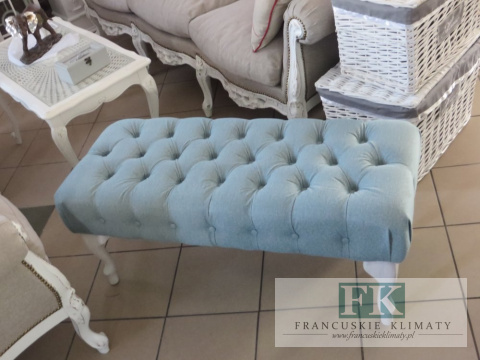 SIEDZISKO - ŁAWECZKA - PUF głęboko pikowane CHESTERFIELD W STYLU FRANCUSKIM , SKANDYNAWSKIM ,PROWENSALSKIM , SHABBY SIEDZISKO - ŁAWECZKA - PUF głęboko pikowane CHESTERFIELD W STYLU FRANCUSKIM , SKANDYNAWSKIM ,PROWENSALSKIM , SHABBY