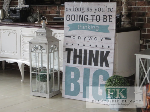 OBRAZ NA PŁÓTNIE 120 X 70 RETRO PROWANSJA SHABBY płótno CUDO