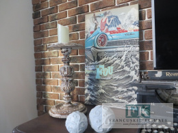 OBRAZ NA PŁÓTNIE 70 X 40 RETRO PROWANSJA SHABBY płótno CUDO