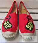 ESPADRYLE Z NASZYWKAMI USTA RED/CZERWONE R. 40 ESPADRYLE Z NASZYWKAMI USTA RED/CZERWONE R. 40