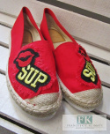 ESPADRYLE Z NASZYWKAMI USTA RED/CZERWONE R. 40 ESPADRYLE Z NASZYWKAMI USTA RED/CZERWONE R. 40