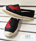 ESPADRYLE Z NASZYWKAMI USTA RED/CZERWONE R. 40 ESPADRYLE Z NASZYWKAMI USTA RED/CZERWONE R. 40
