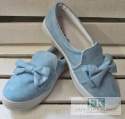 TRAMPKI SLIP ON BLUE/CZARNE KOKARDA ZAMSZ R.38 TRAMPKI SLIP ON BLUE/CZARNE KOKARDA ZAMSZ R.38