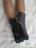 EFEKTOWNE MODNE SZARE KOZAKI BOTKI ZAMSZ R.40 EFEKTOWNE MODNE SZARE KOZAKI BOTKI ZAMSZ R.40