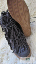 SNEAKERSY ZAMSZOWE BOTKI FRĘDZLE KOTURN GREY R. 39 SNEAKERSY ZAMSZOWE BOTKI FRĘDZLE KOTURN GREY R. 39