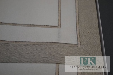 OBRUS JADWIGA 150X250 LEN BAWEŁNA PROWANSJA SHABBY CHIC