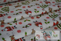 TKANINA BAWEŁNIANO- POLIESTROWA WYSOKIEJ JAKOŚCI MIKOAJE, RENIFERKI, BAWANKI YER OK 140 CM