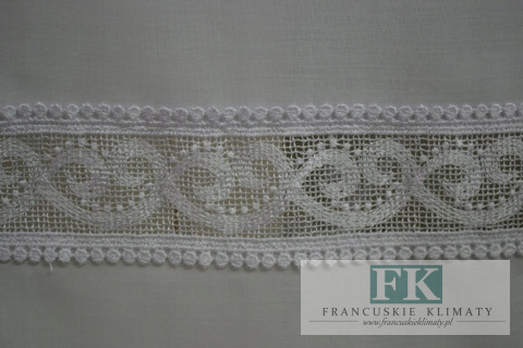 12191 ZAZDROSTKA ETAMINA GIPIURA haft 60 cm SZELKI